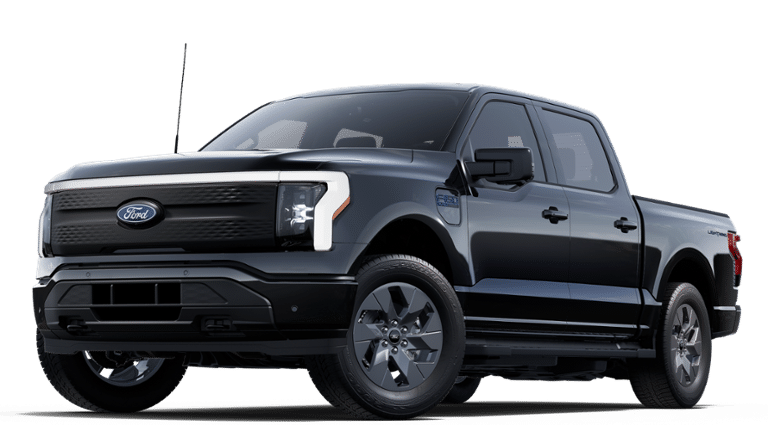2025 Agate Black Metallic Ford F-150 Lightning Flash AWD Truck